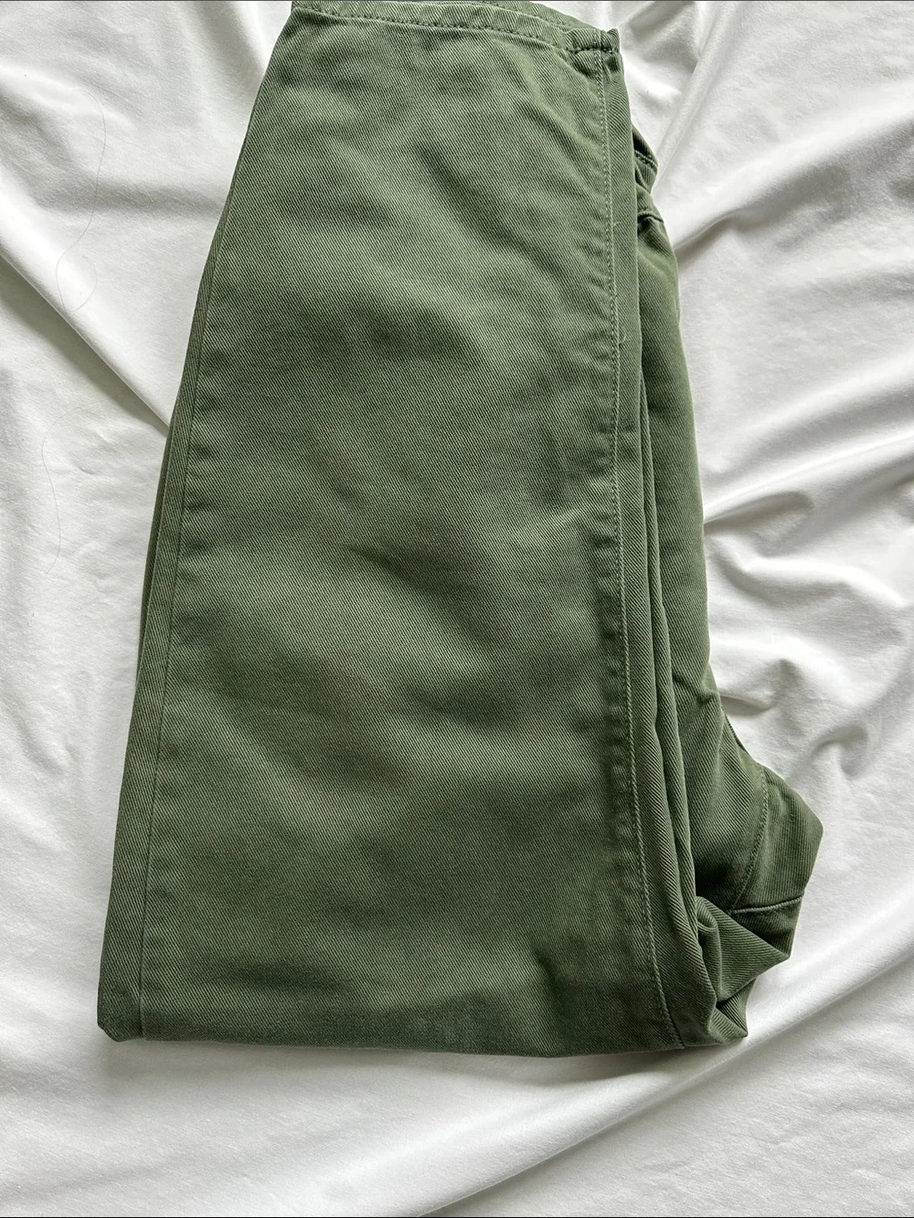 Zara Green Paperbag Waist Tapered Pants - Picture 9 of 9